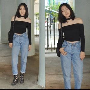 angl choker off the shoulder top